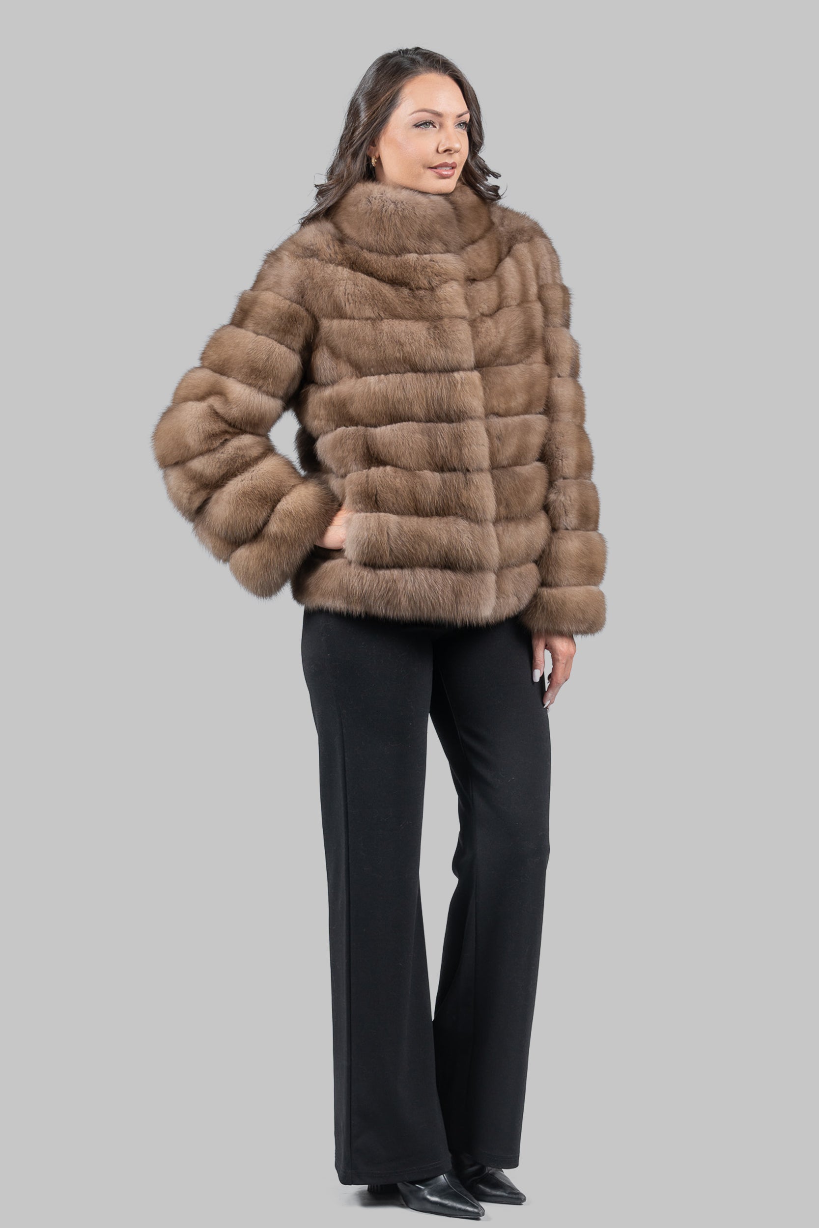 Graphite Baumarten Jacket with Stand Collar P/K13C528G034