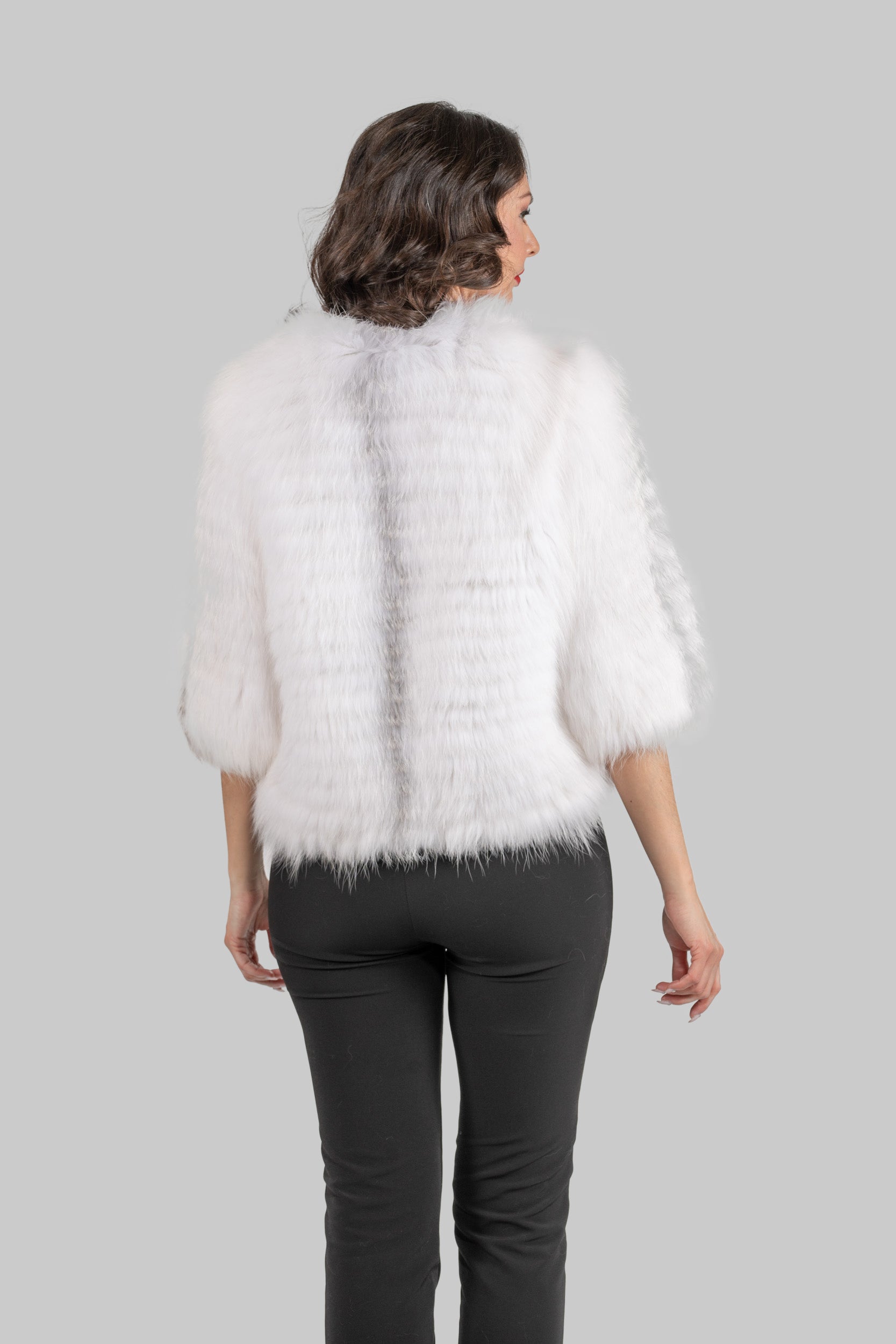 Arctic Marble Fox Fur Jacket ML170