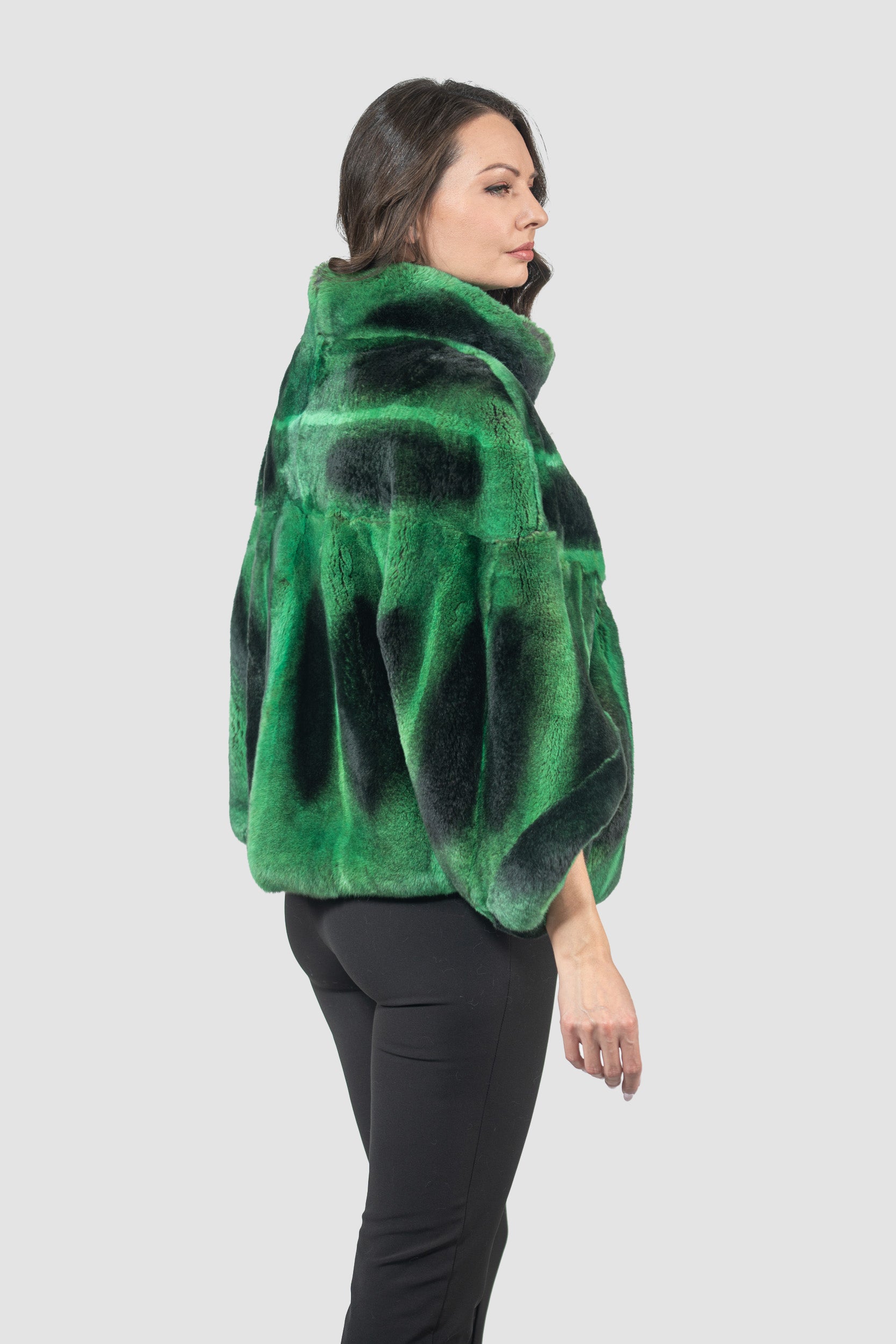 Green Rex Rabbit Cape 1009