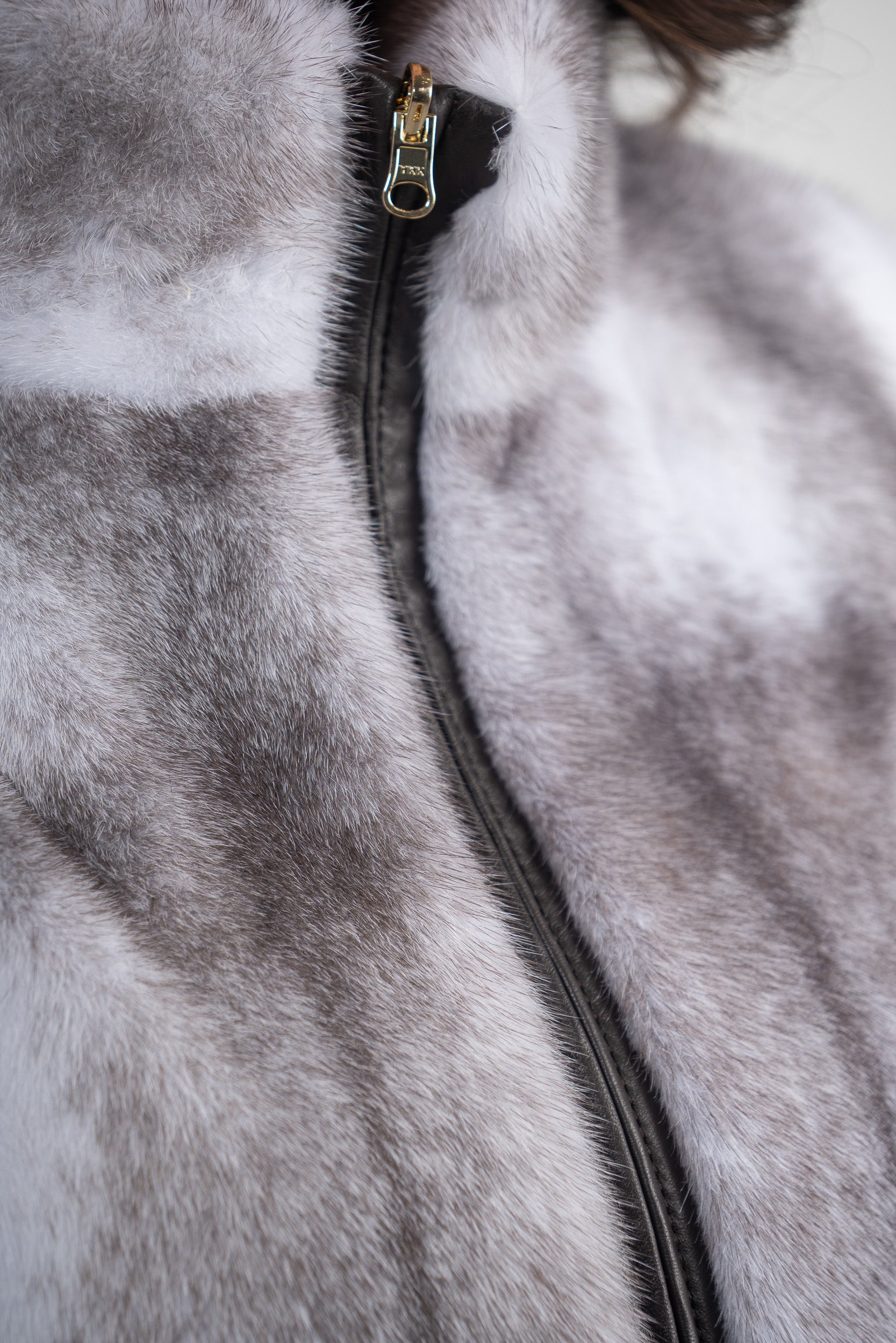 Silver Cross Mink Bomber Jacket with Stand Collar L/O13C224