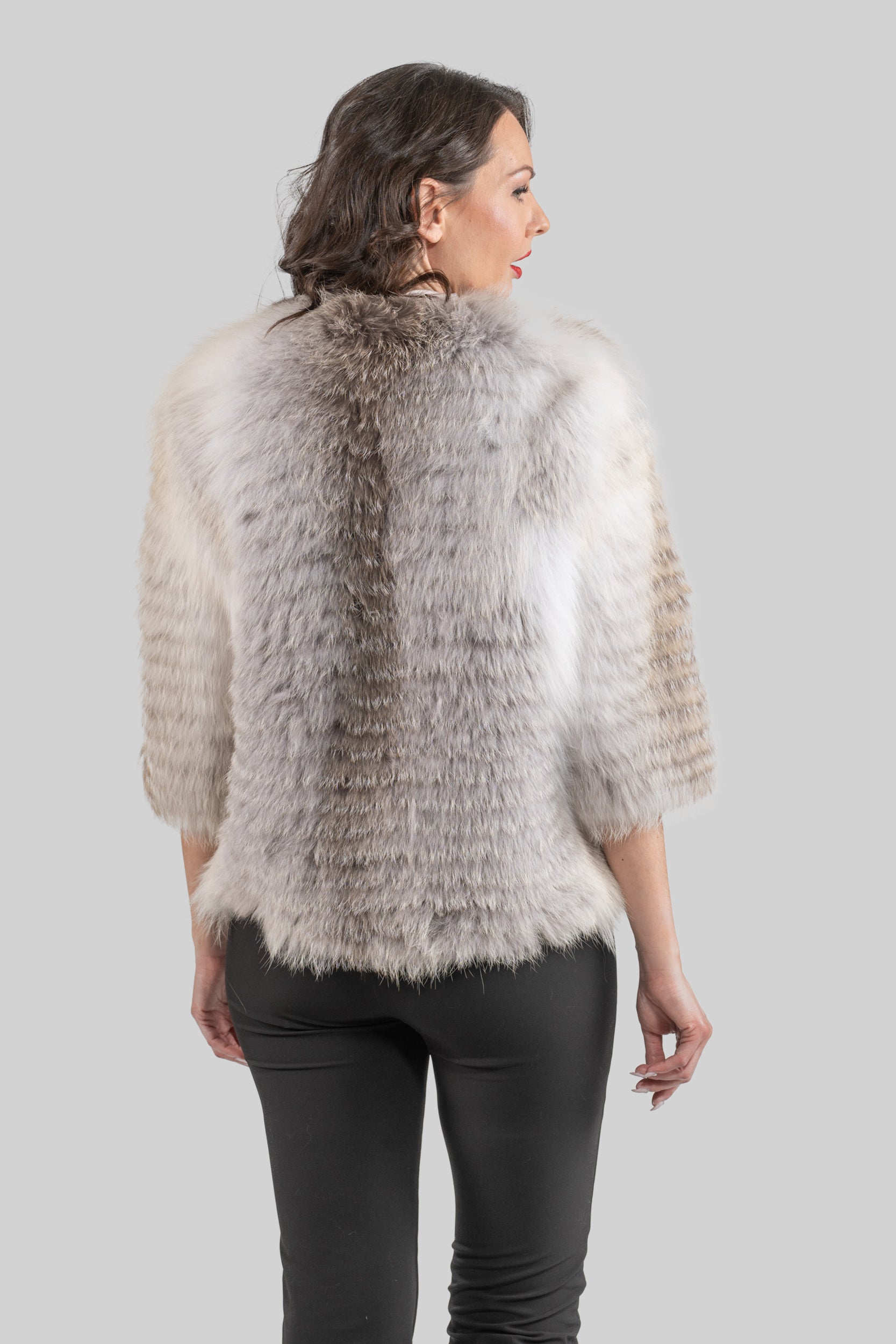 Fawn Light Fox Fur Jacket ML170