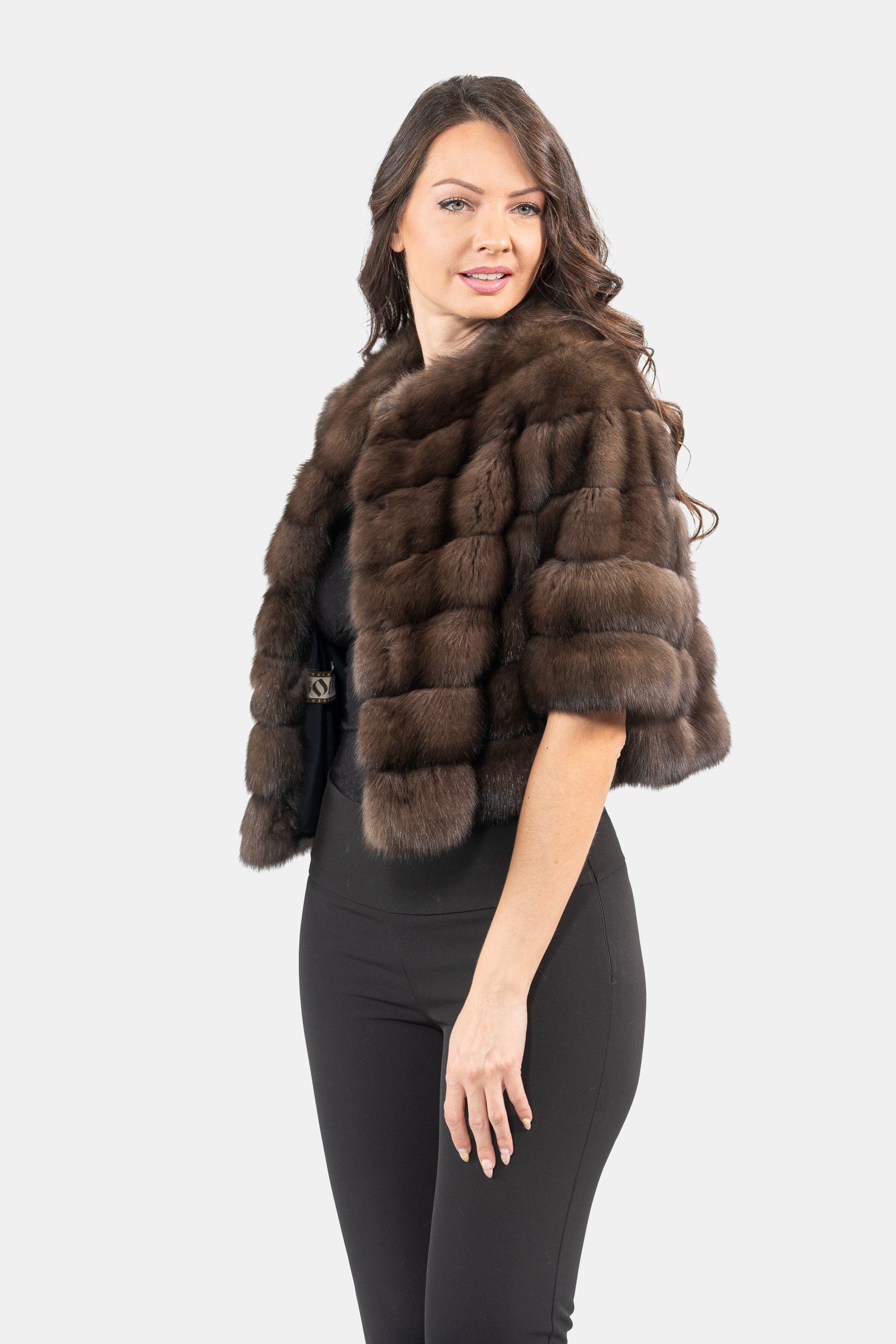 Dark Russian Sable Short Jacket P/K16CM643