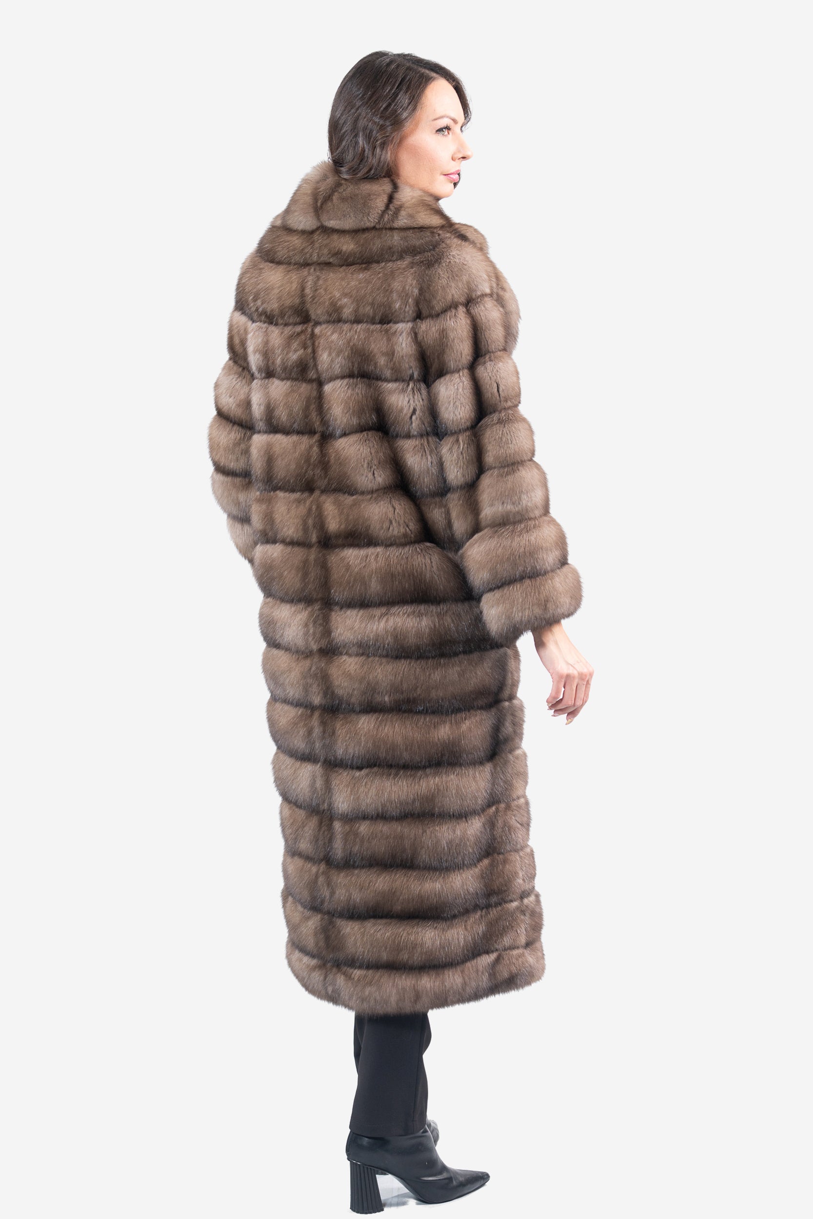 Platino Russian Sable Coat with Shawl Collar P/K13C530gC17