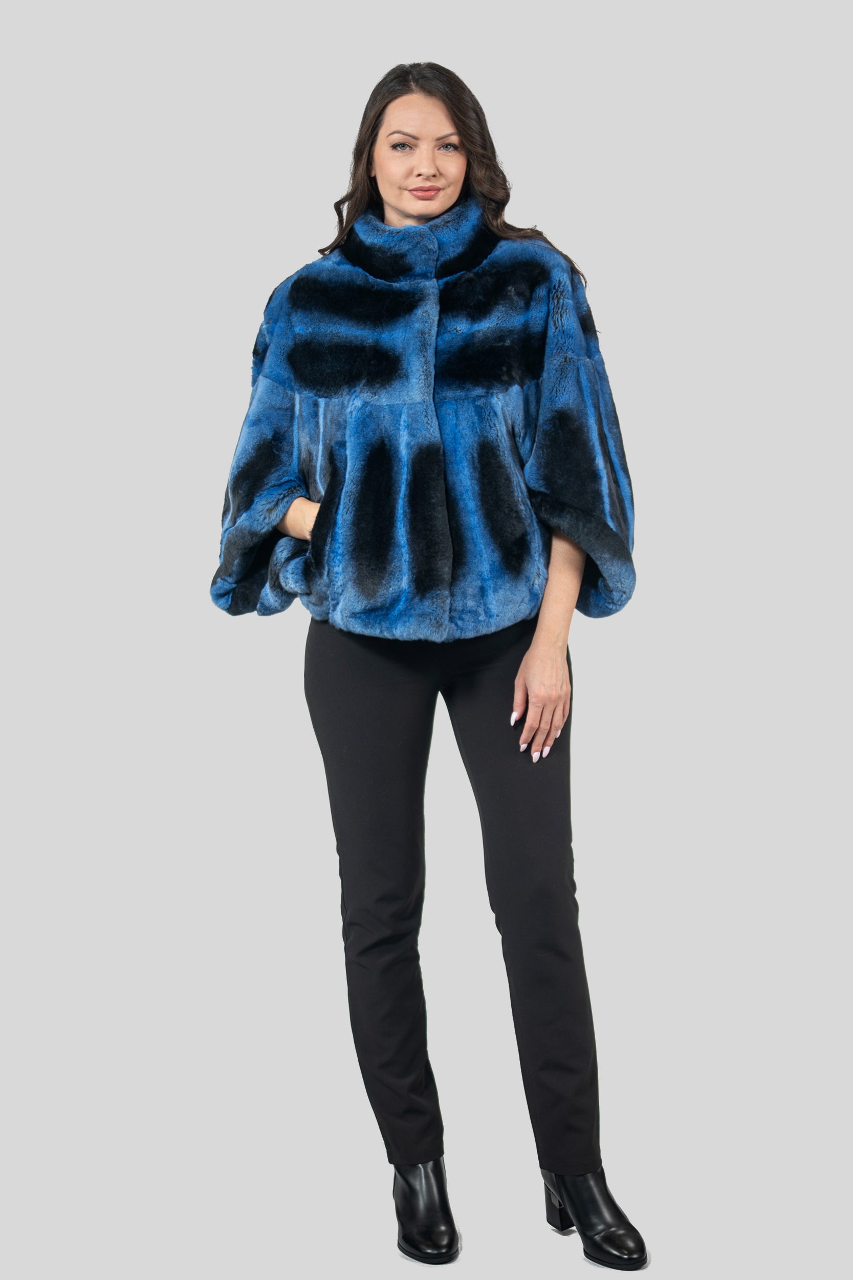 Blue Jean Rex Rabbit Cape 1009