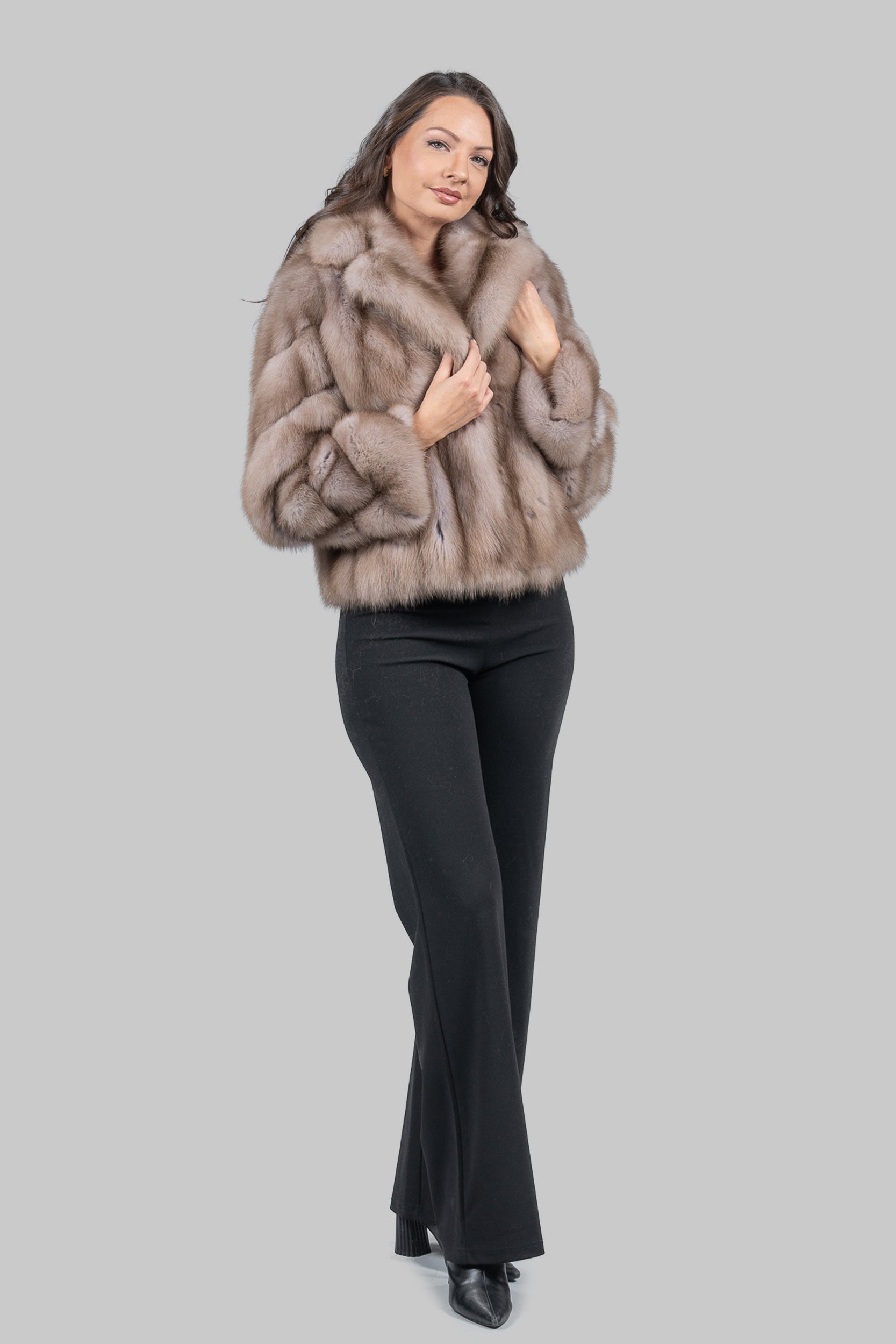 Lavender Baumarten Jacket with Notch Collar S/S13C528G034