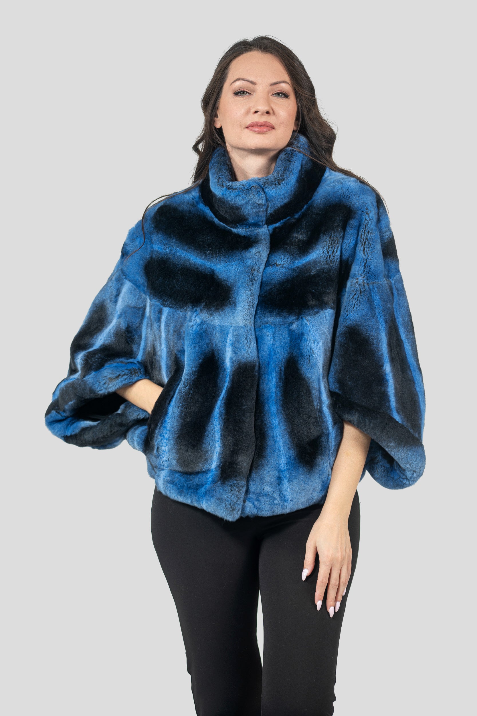 Blue Jean Rex Rabbit Cape 1009