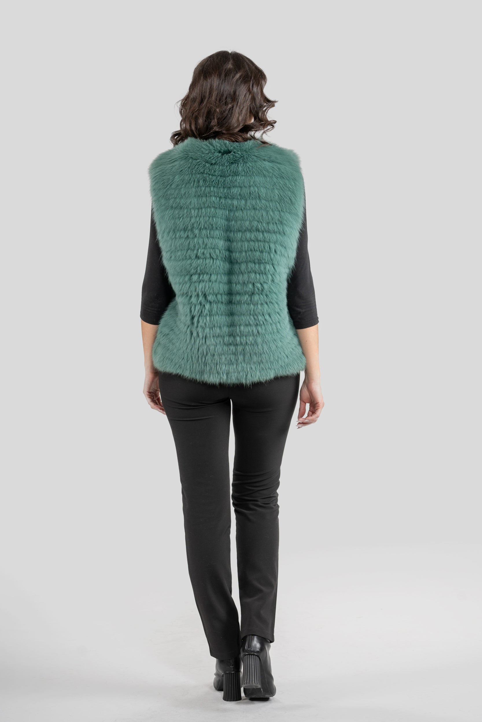 Golden Island Fox Fur Vest ML170