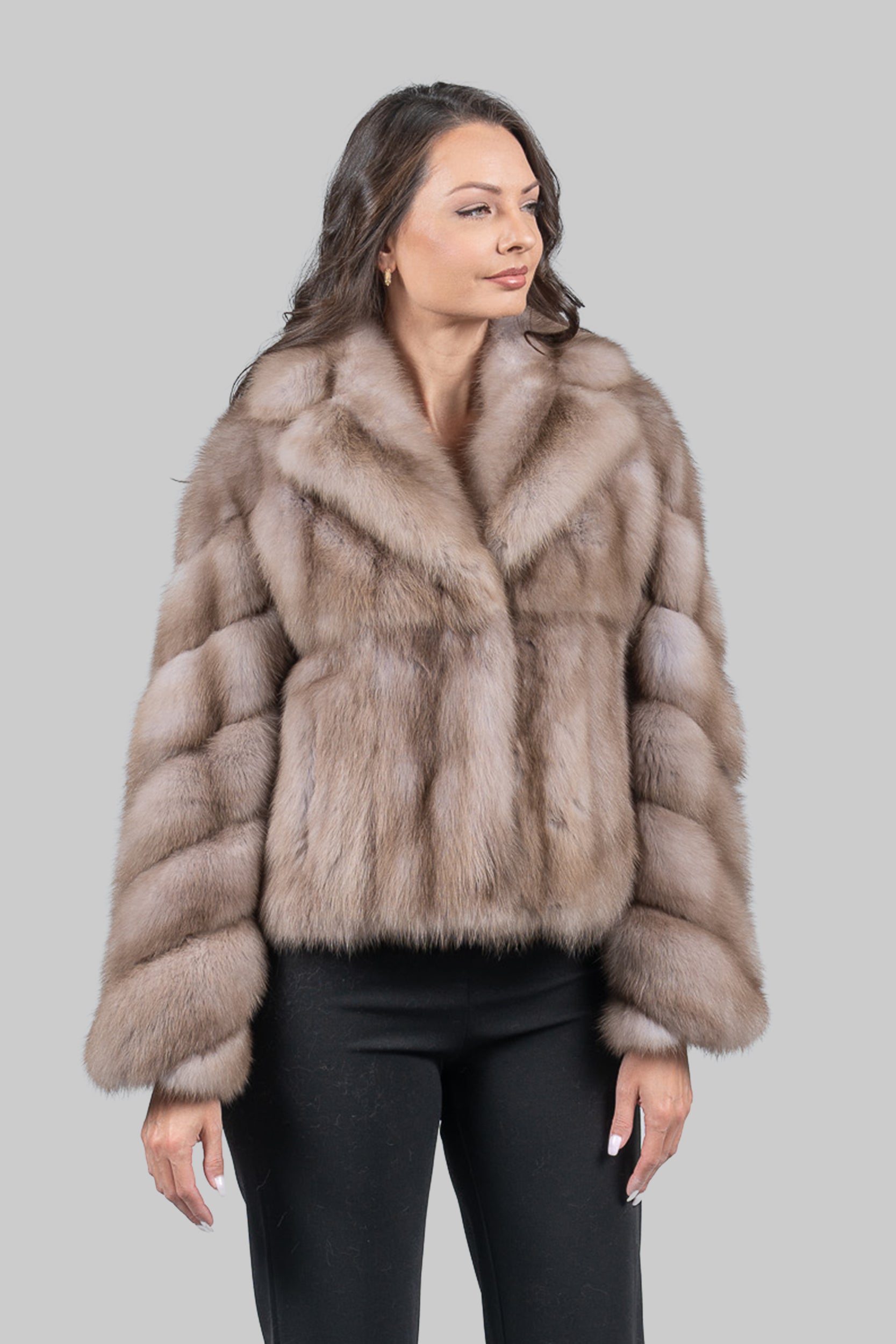 Lavender Baumarten Jacket with Notch Collar S/S13C528G034