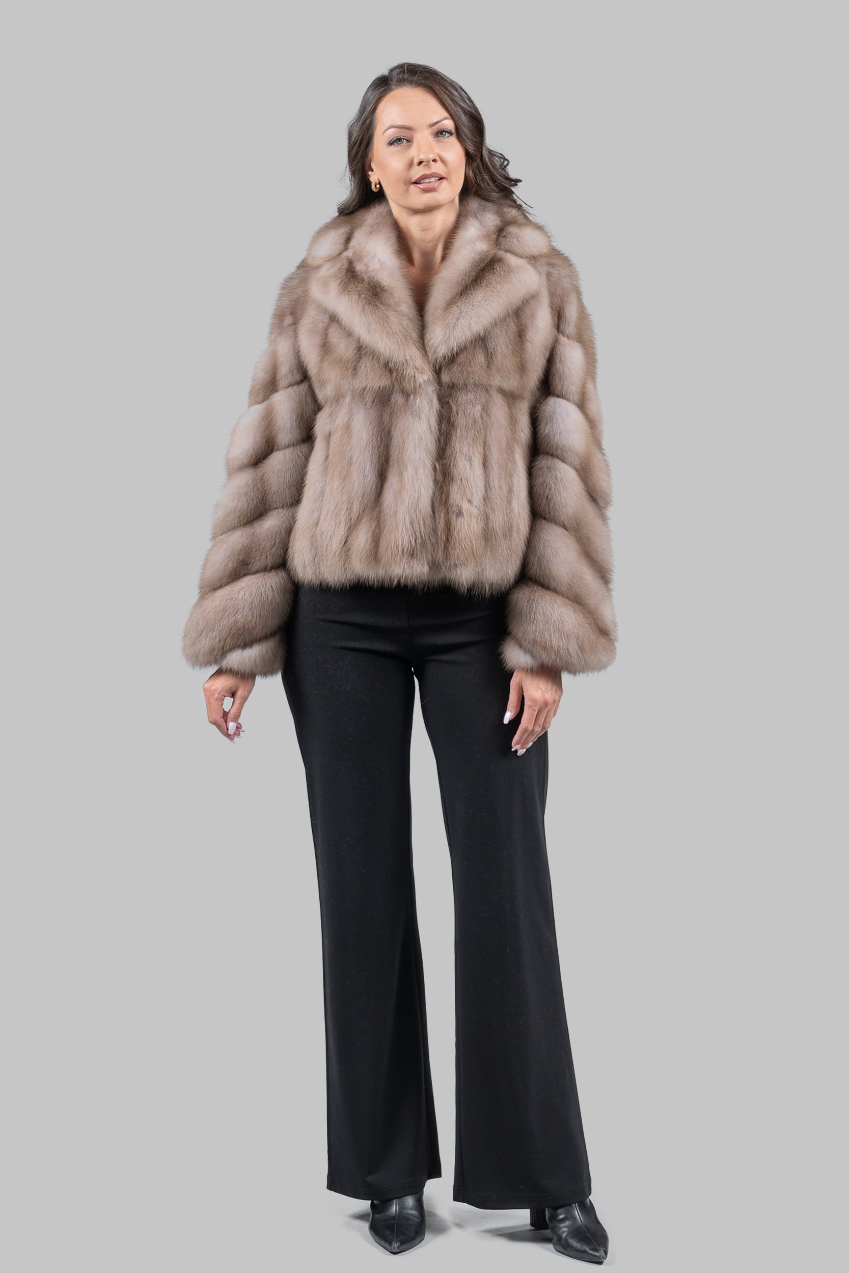 Lavender Baumarten Jacket with Notch Collar S/S13C528G034