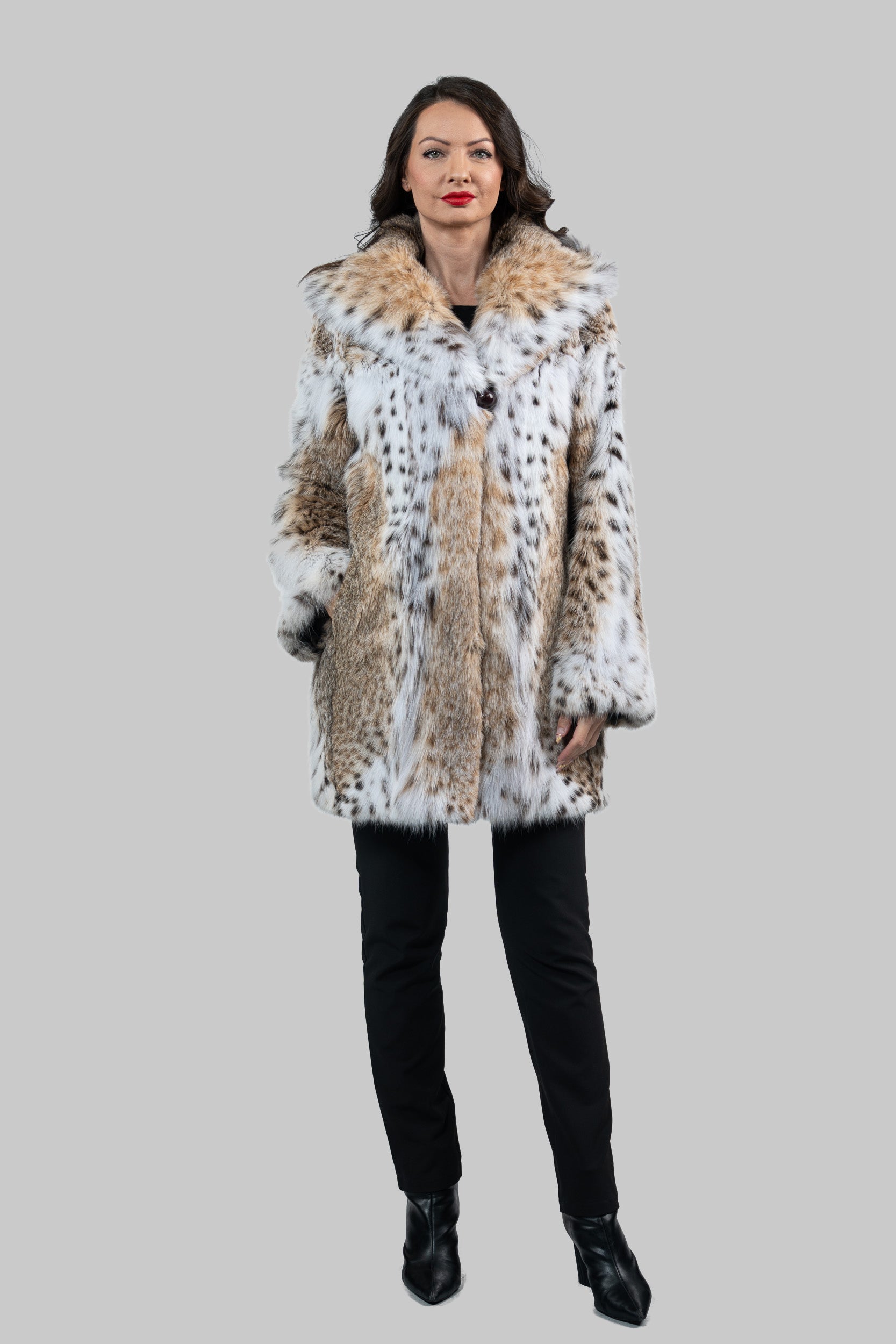 Bobcat Hooded Half Coat 13C540