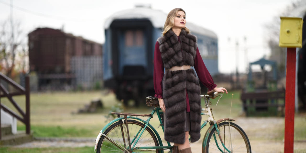 women’s Loro Piana cashmere sable coat with belt