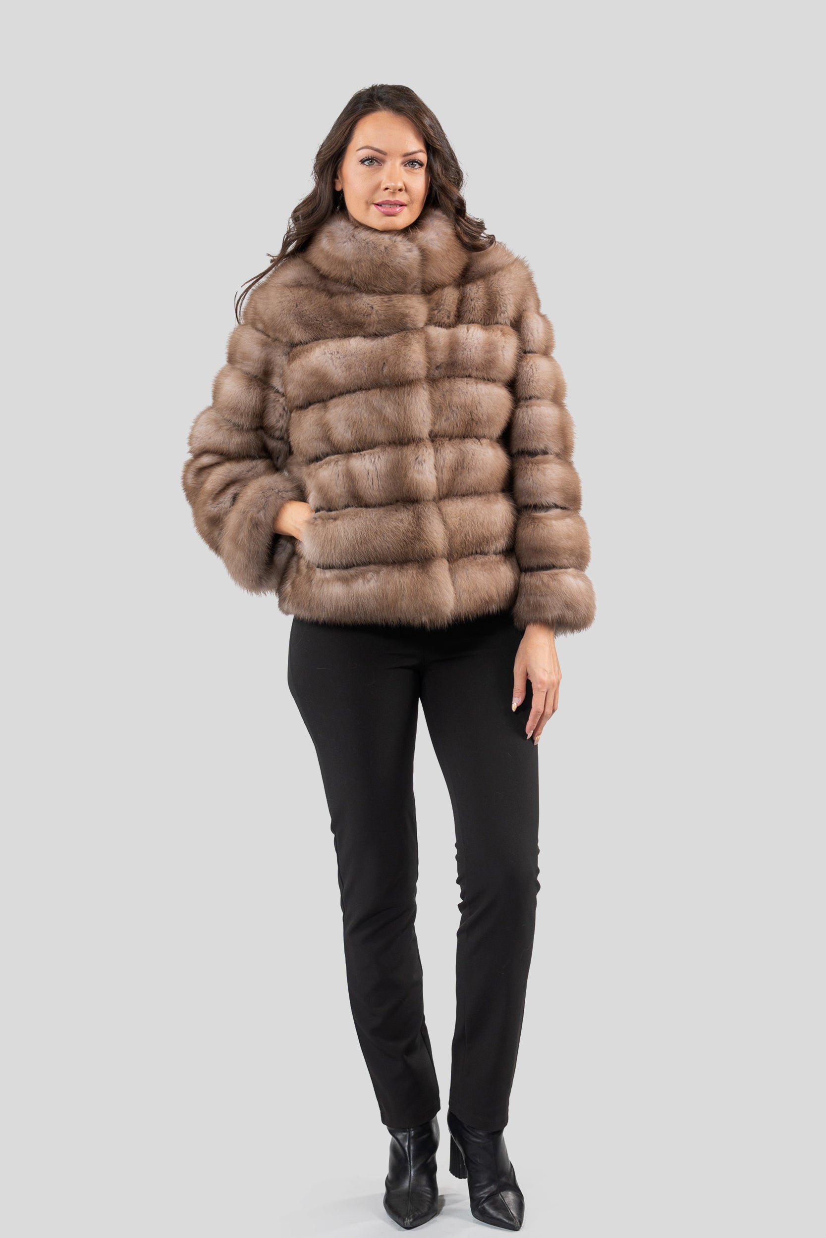 Graphite Baumarten Jacket with Stand Collar 13C528