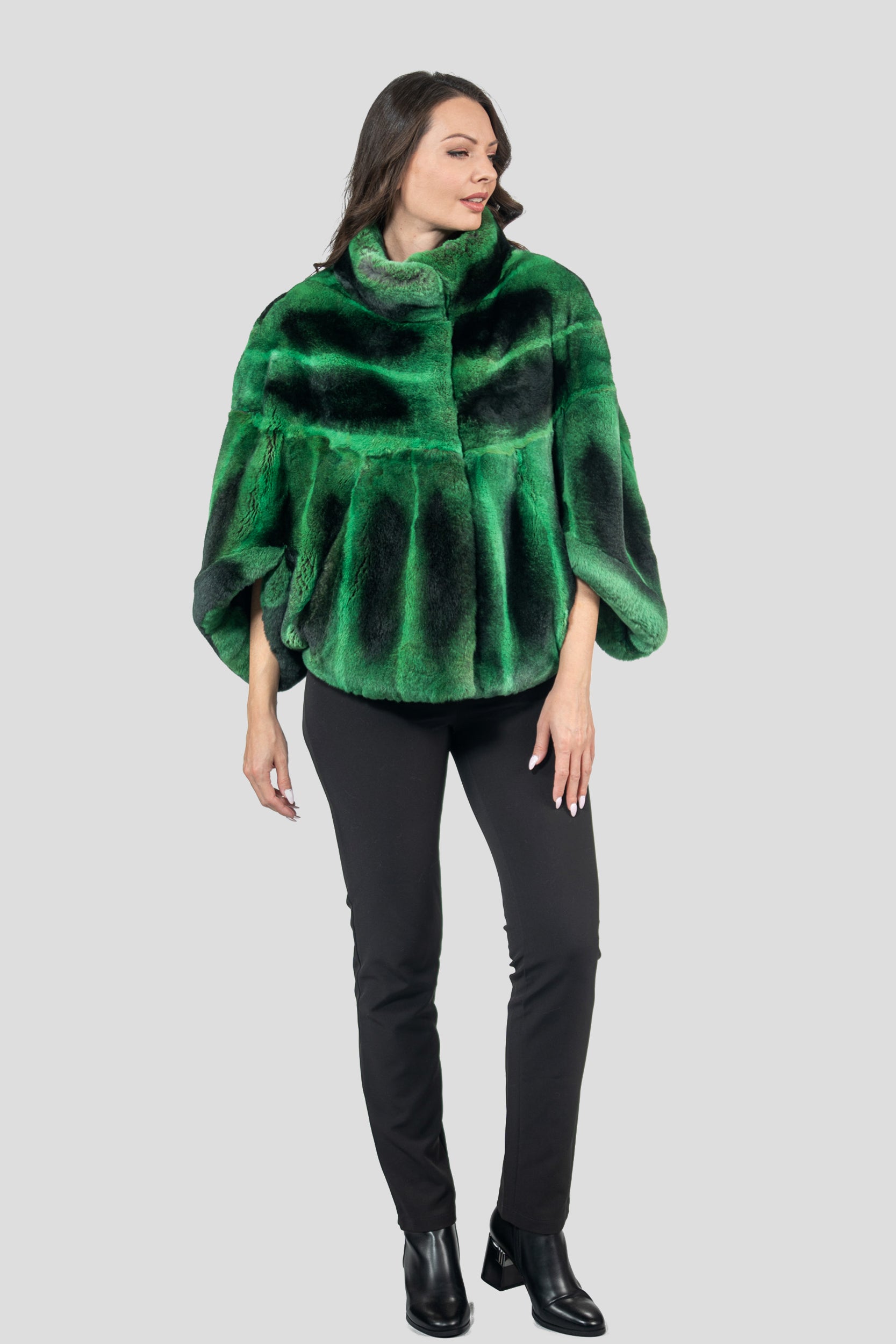 Green Rex Rabbit Cape 1009
