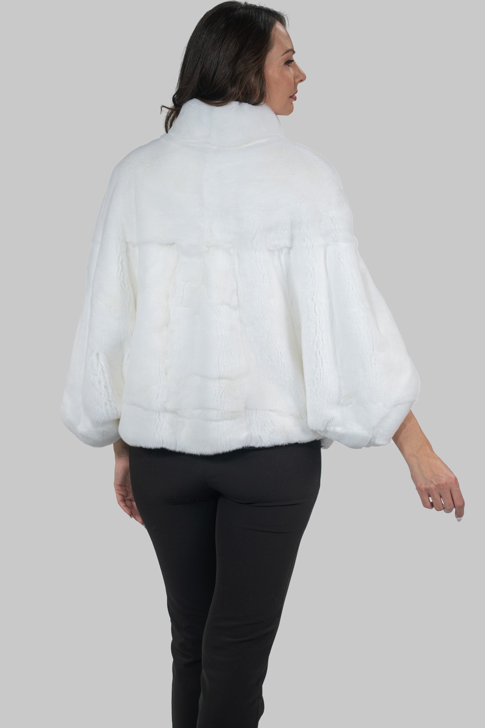 White Rex Rabbit Cape 1009