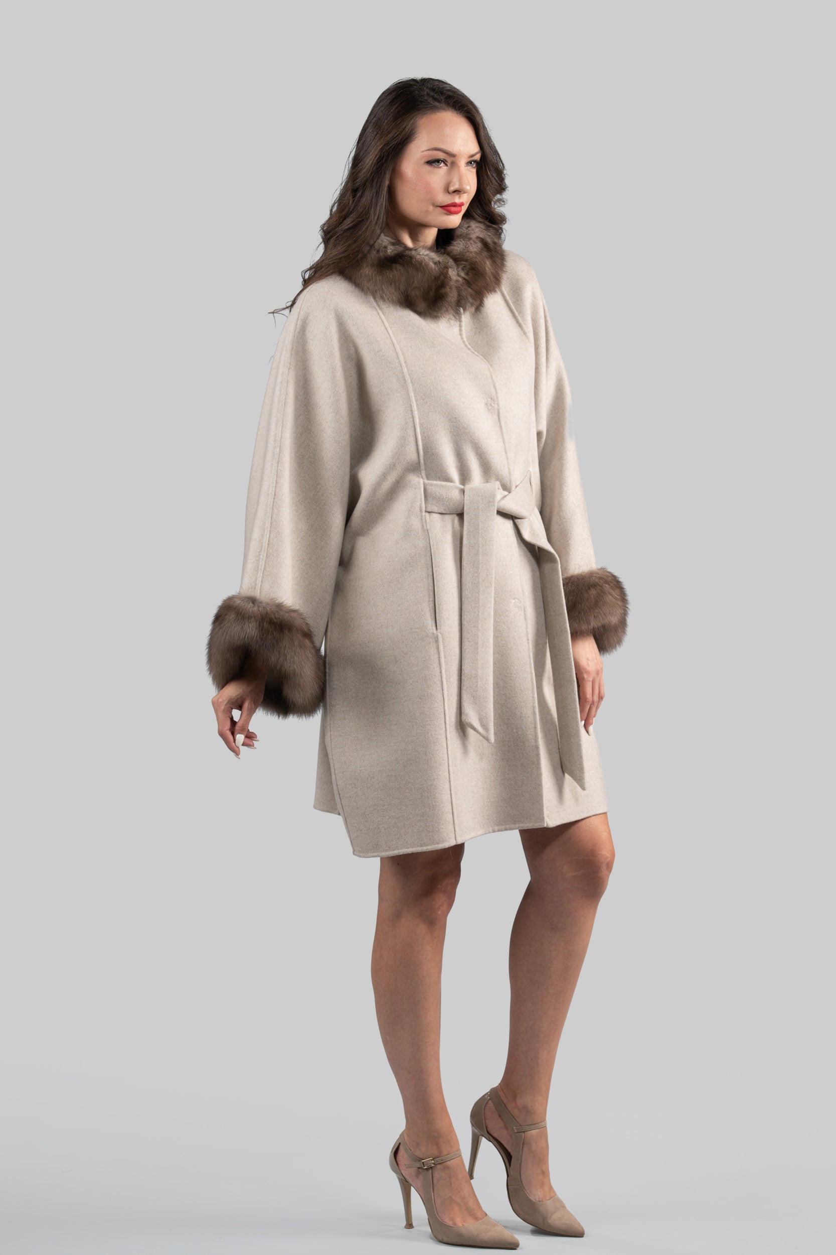 White Ecru Cashmere Cape 2005