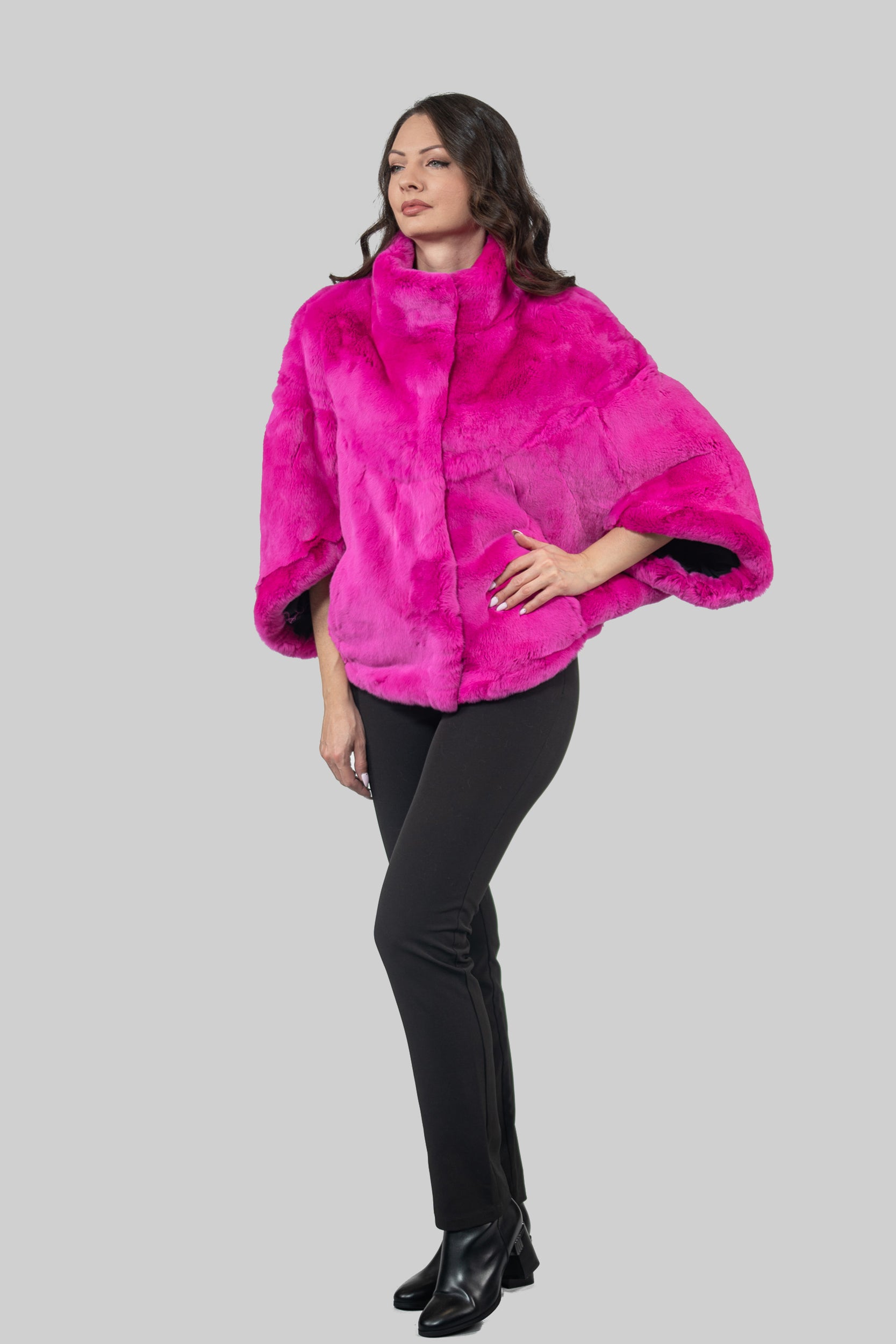 Barbie Pink Rex Rabbit Cape 1009