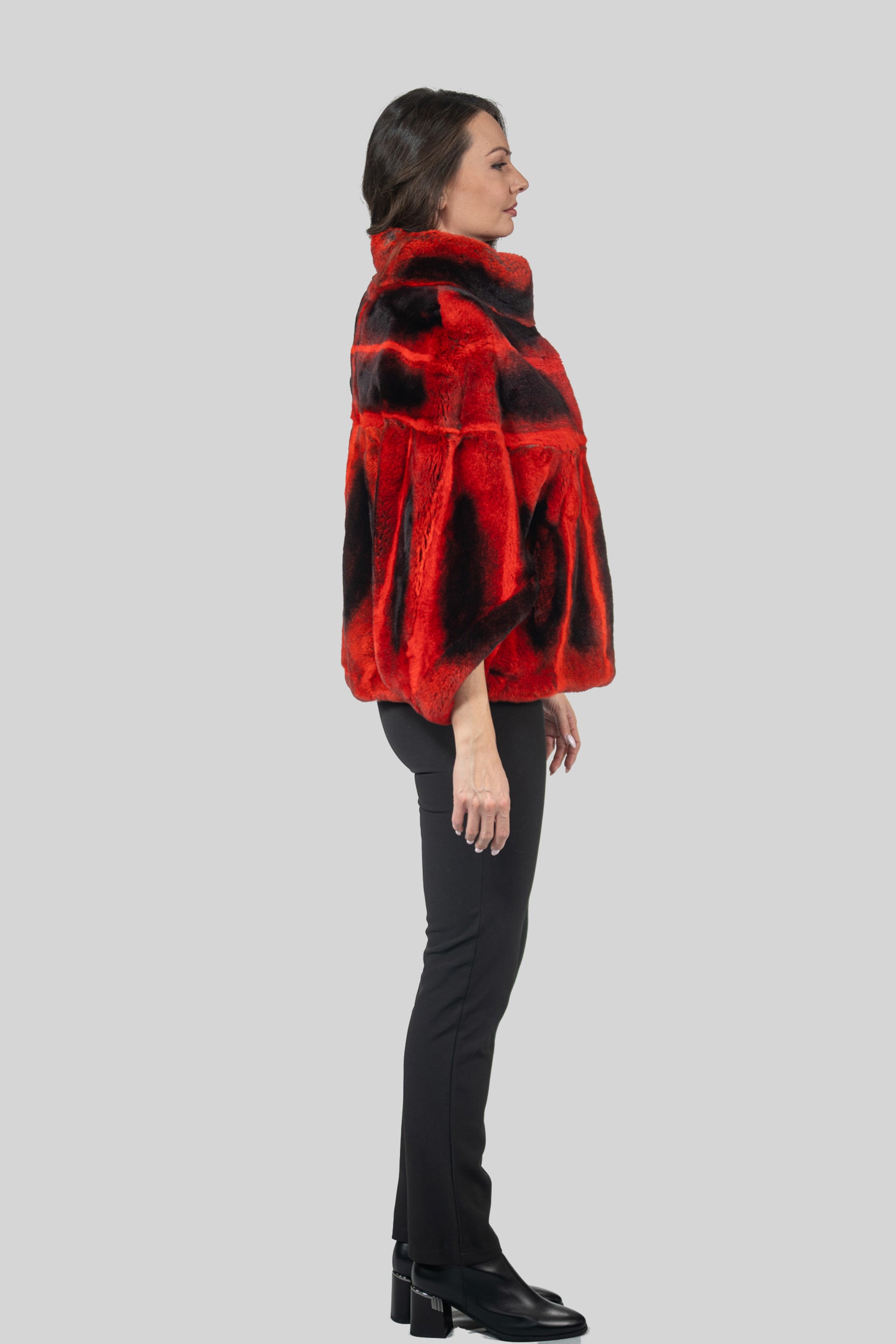 Red Rex Rabbit Cape 1009