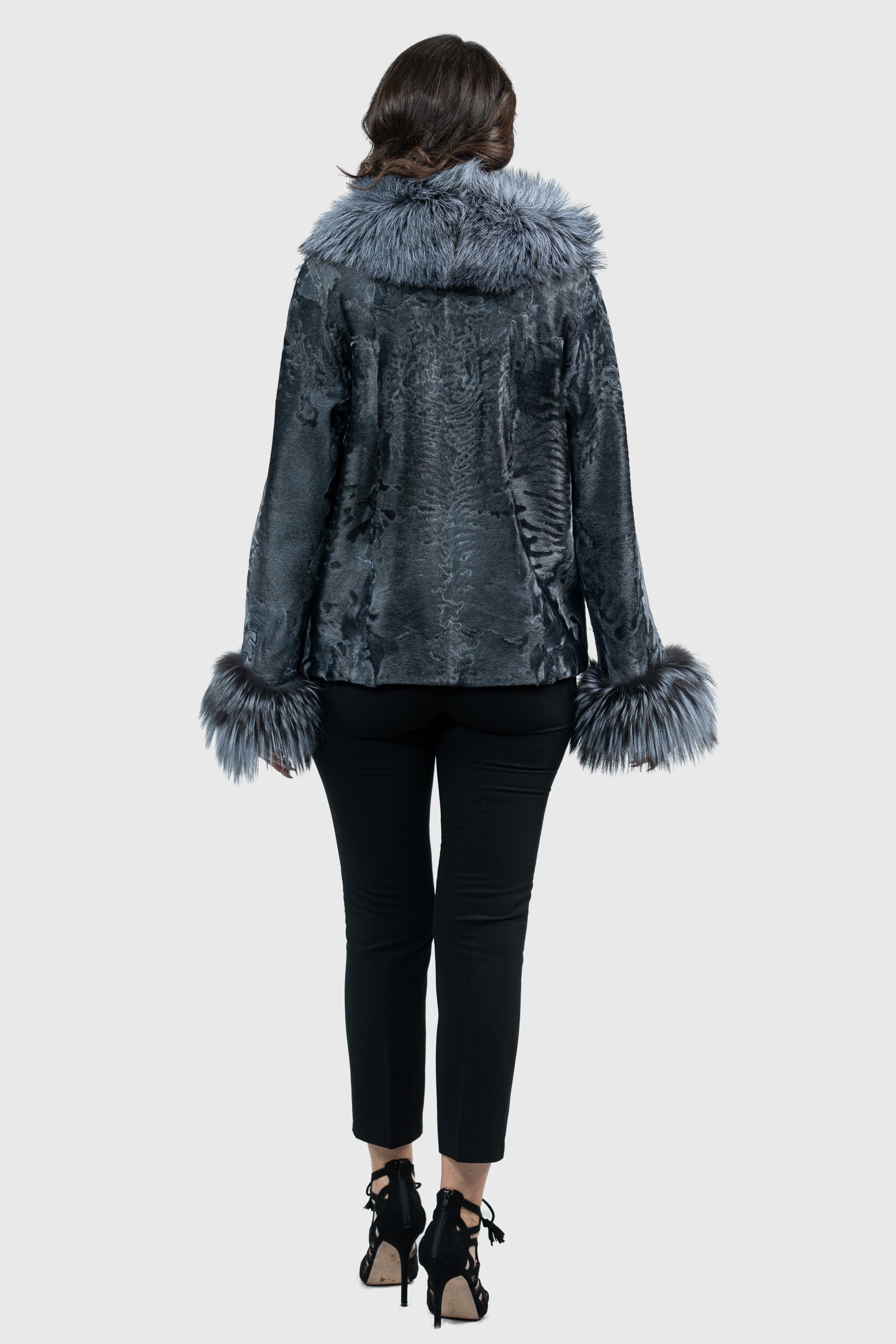 Asphalto Swakara Jacket with Fox Trim S/S13C528s20