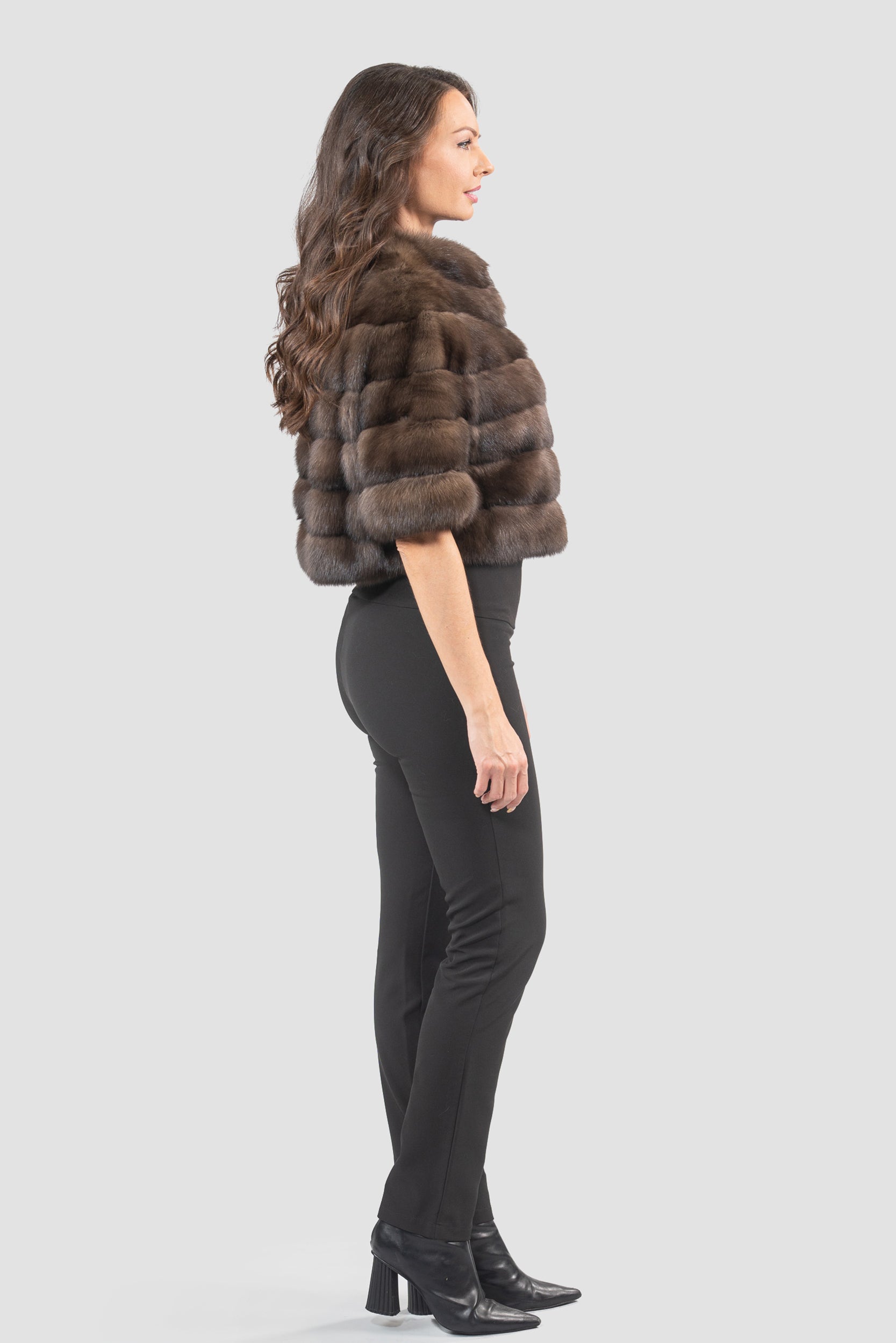 Dark Russian Sable Short Jacket P/K16CM643