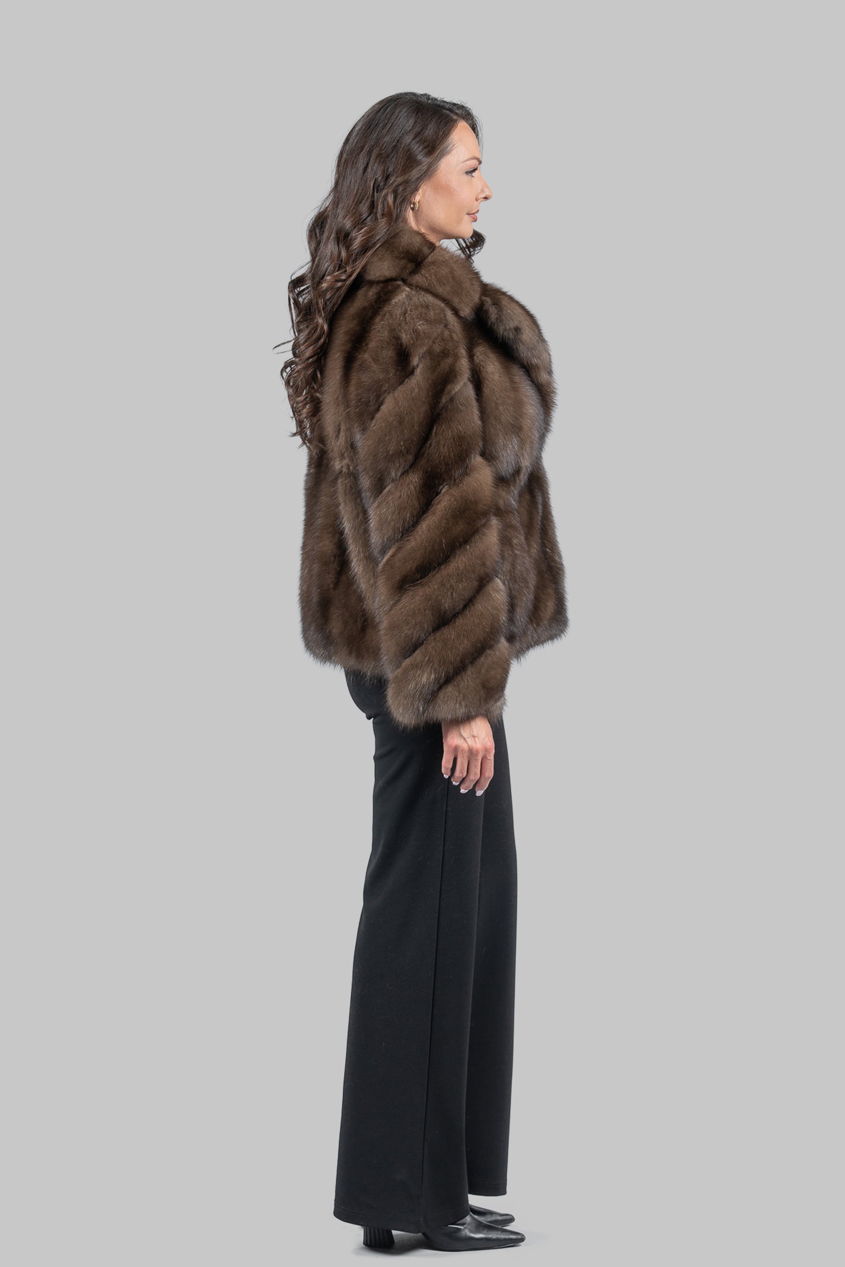 Graphite Baumarten Jacket with Notch Collar S/S13C528G034