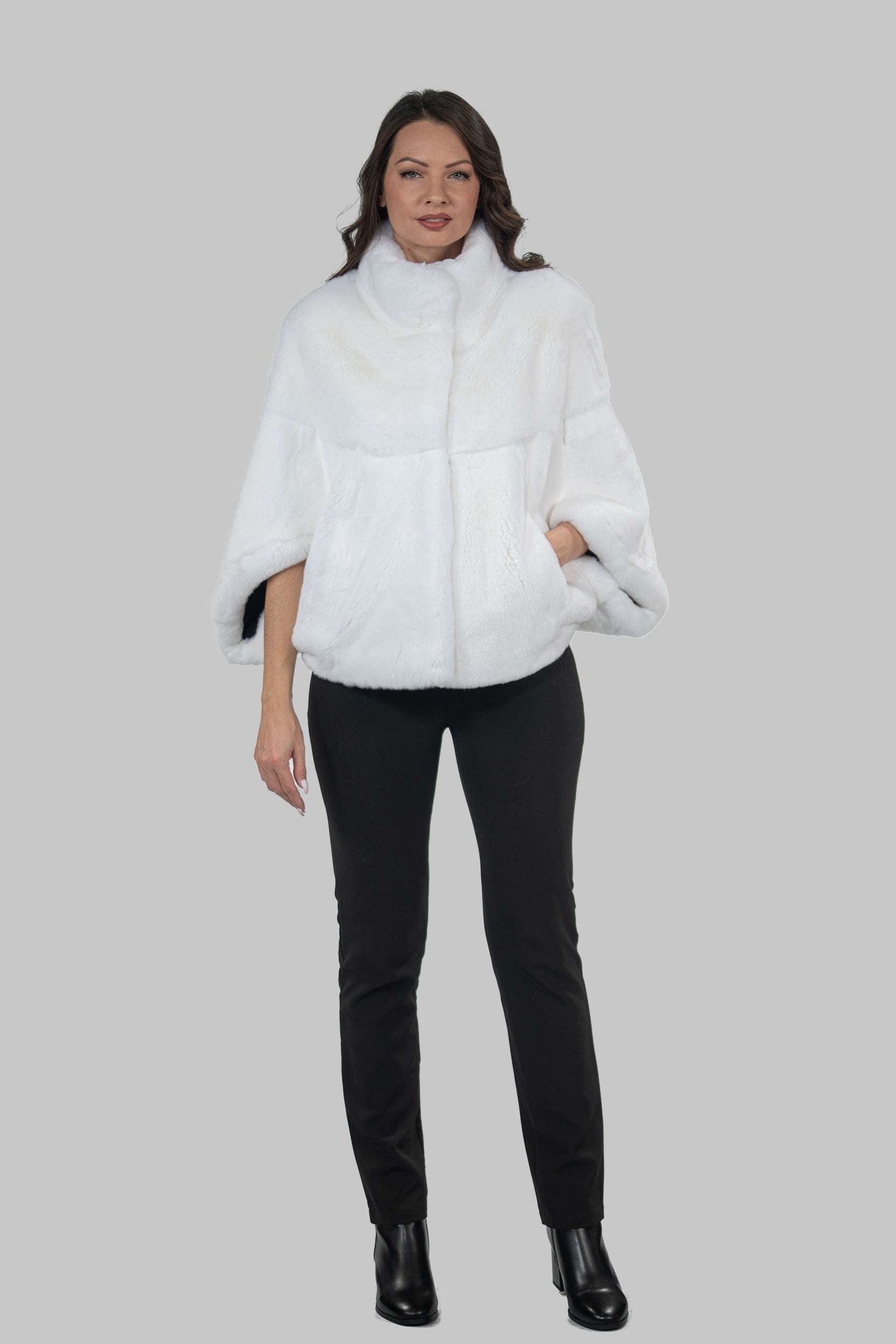 White Rex Rabbit Cape 1009