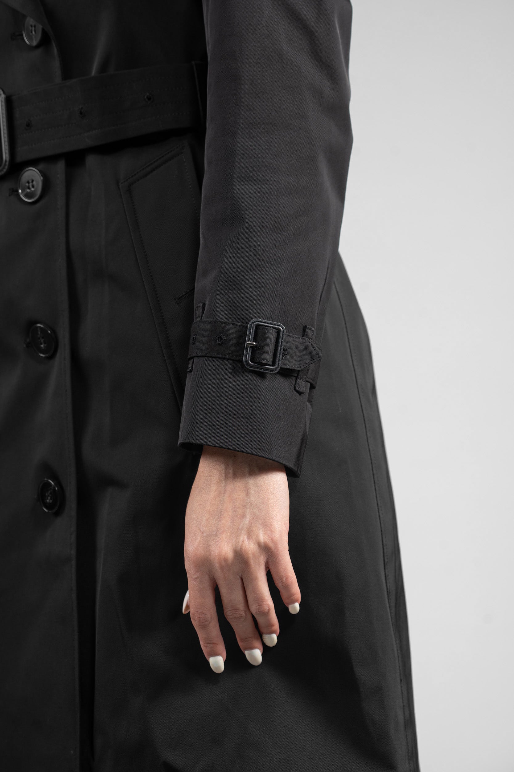 Black Trench Coat 23C093