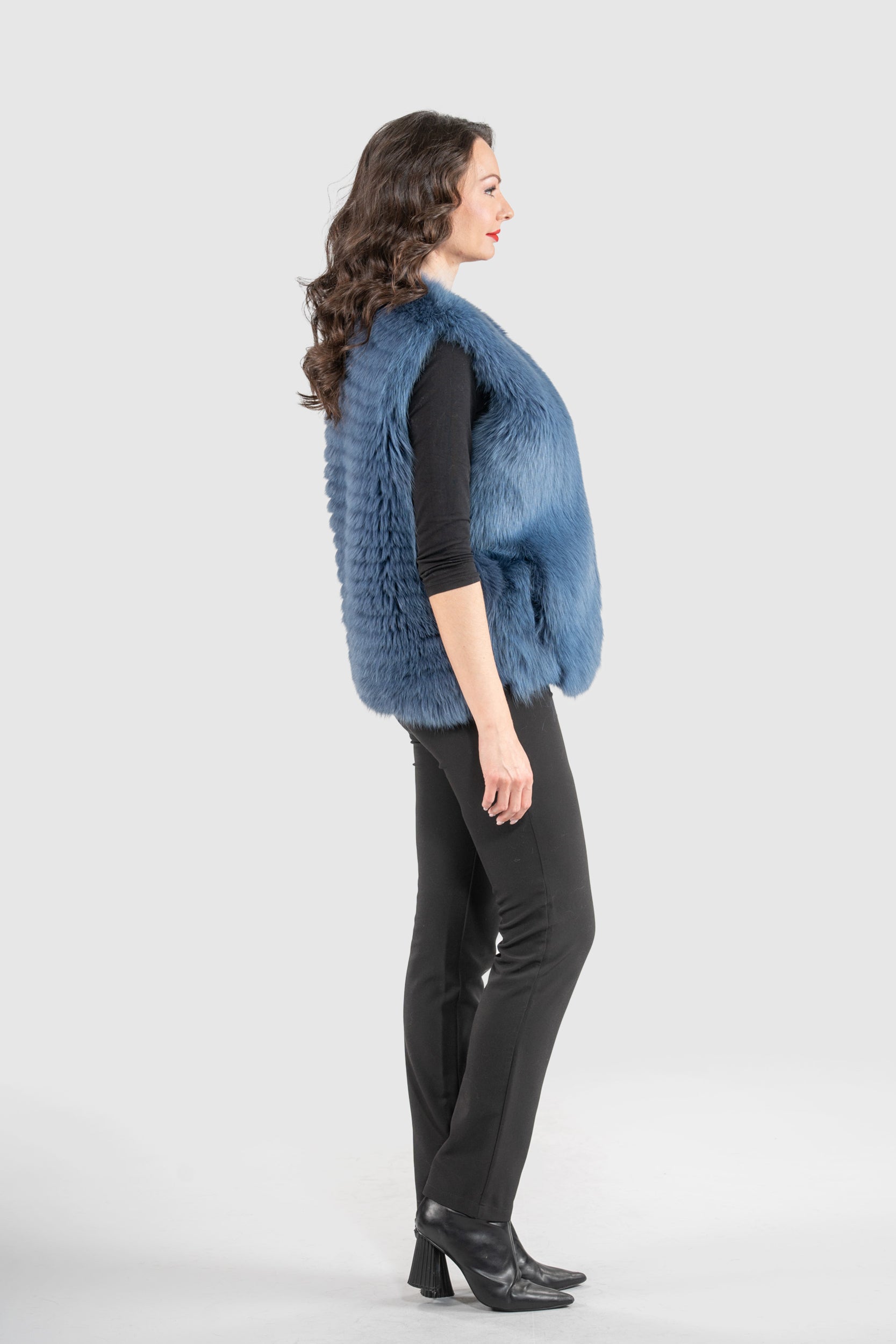 Bluejean Fox Fur Vest ML170