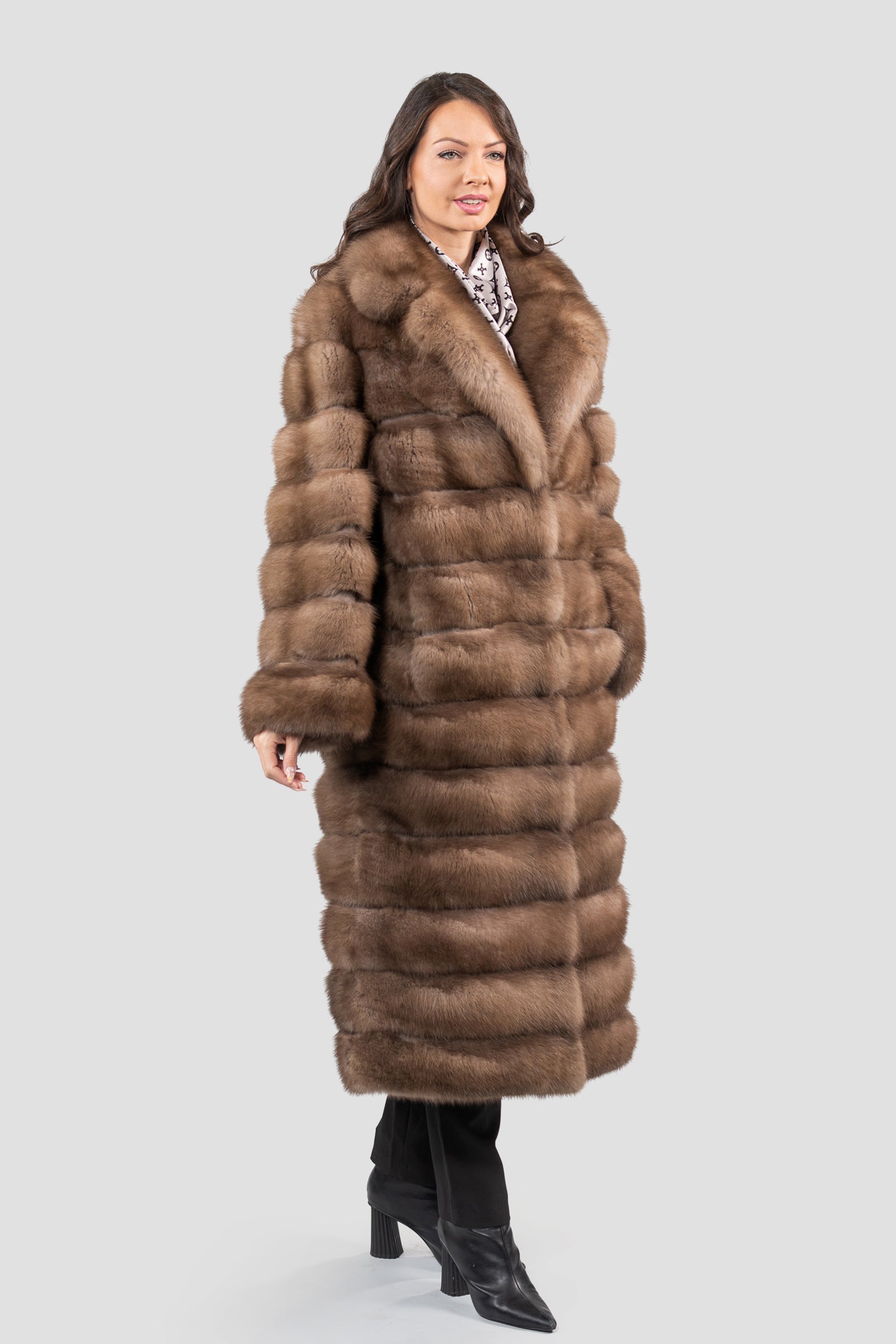 Graphite Baumarten Coat with Notch Collar 13C530S20