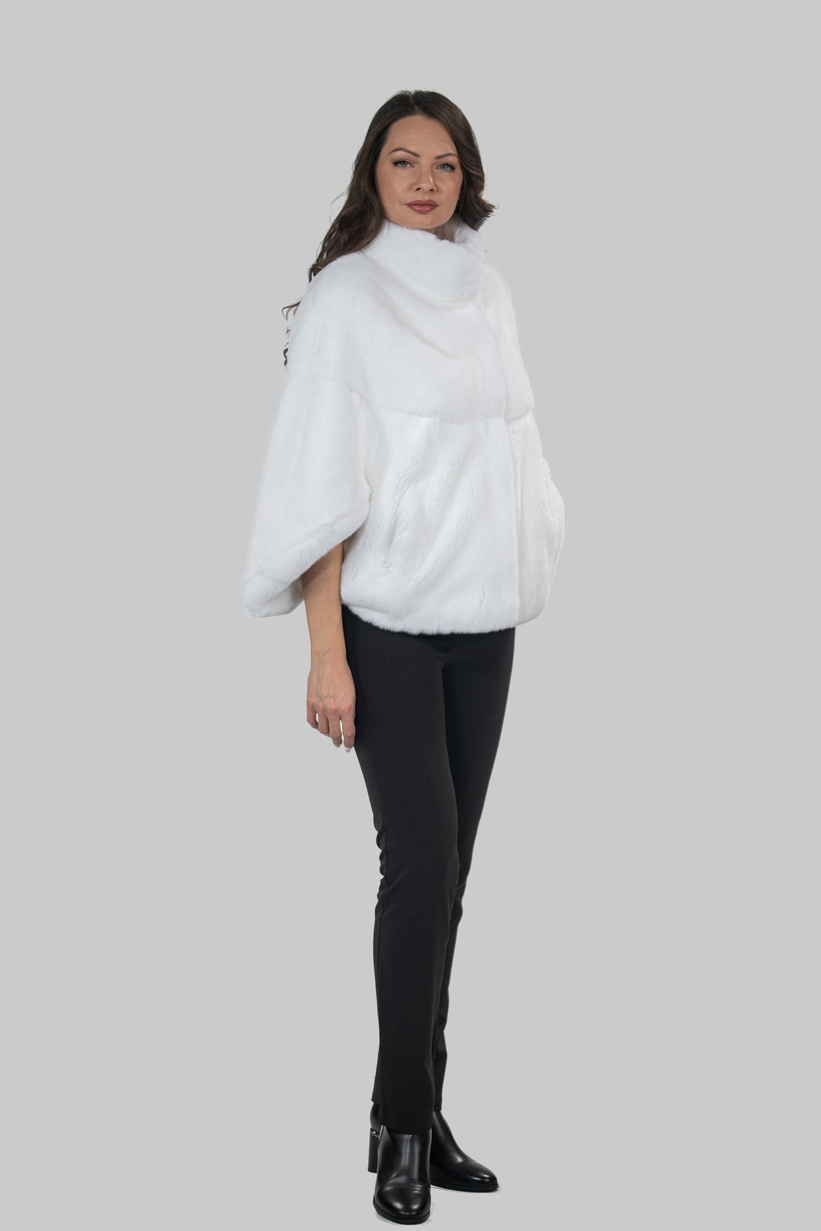 White Rex Rabbit Cape 1009